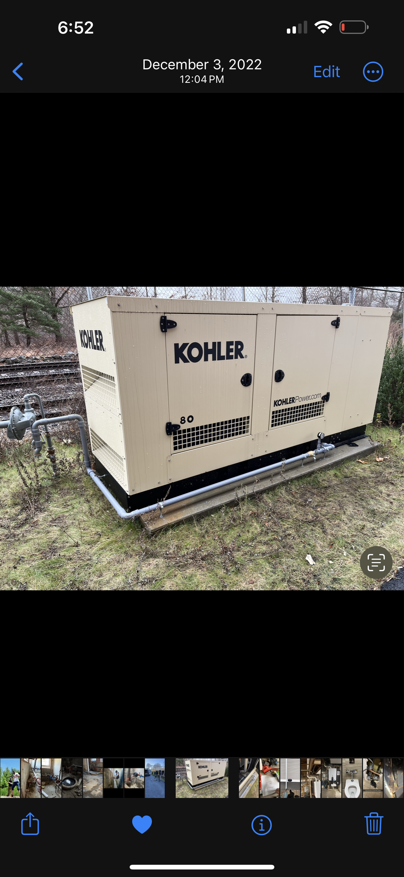 25000kW Kohler generator installation